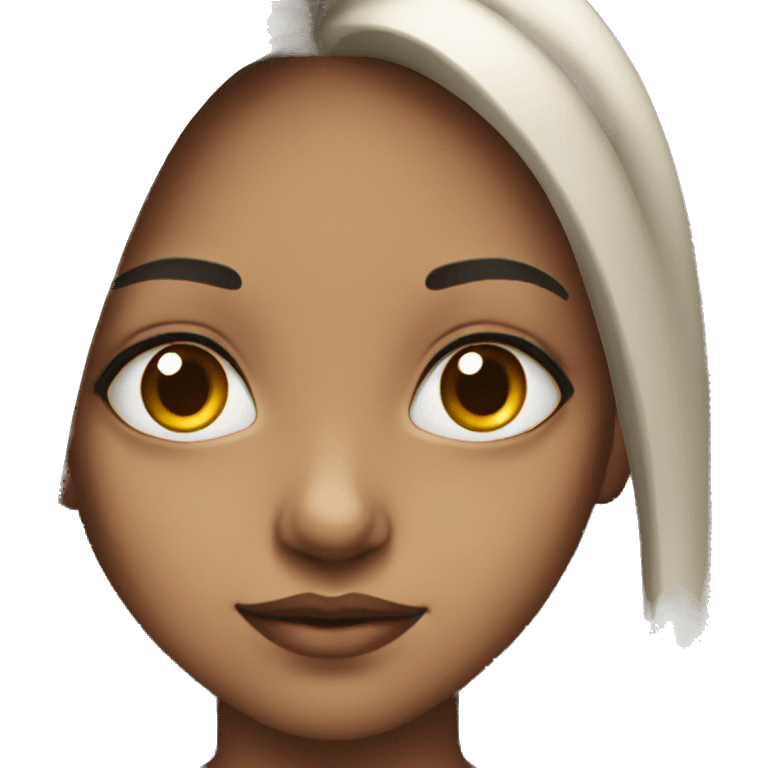 captivating gaze of a girl emoji