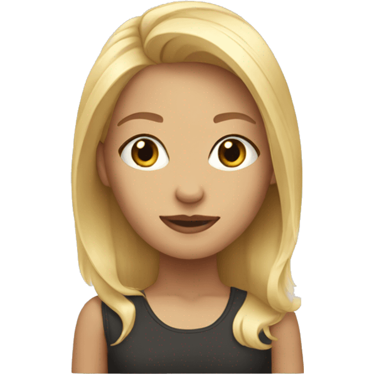 blonde girl  emoji