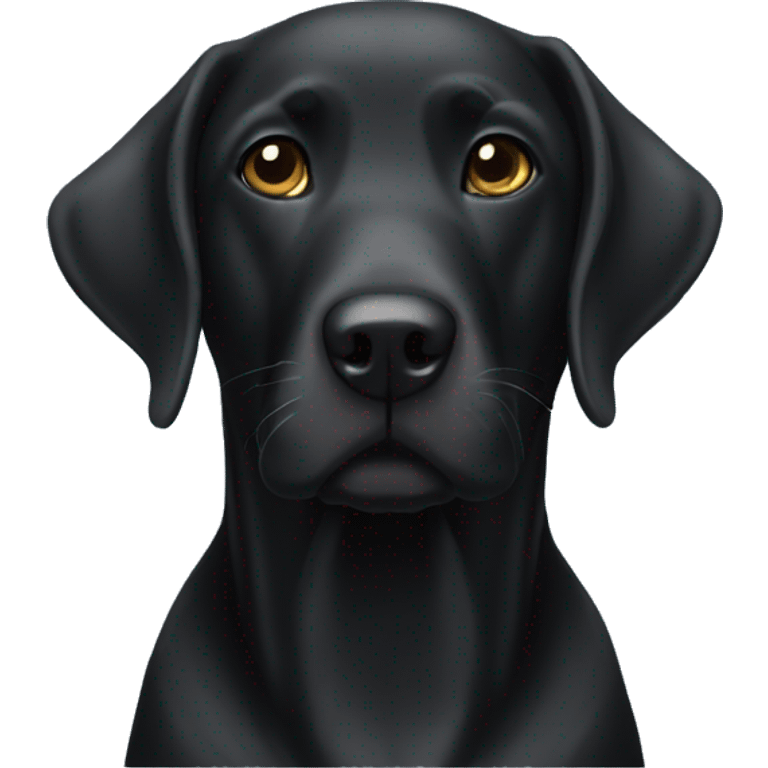 Black lab emoji