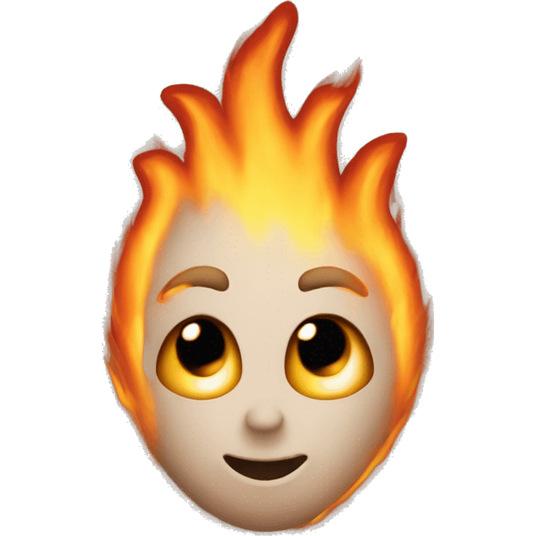 Flaming heart  emoji