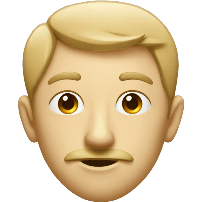 person with a big crooked nose, pappus, tan, partially bold emoji