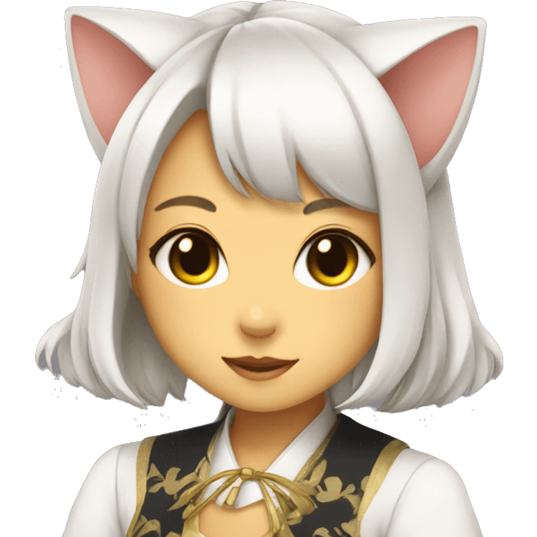 rich neko girl emoji