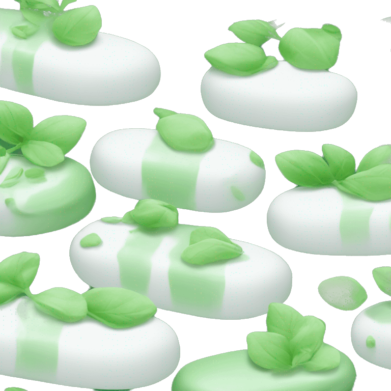 Green and white spa aesthetic  emoji