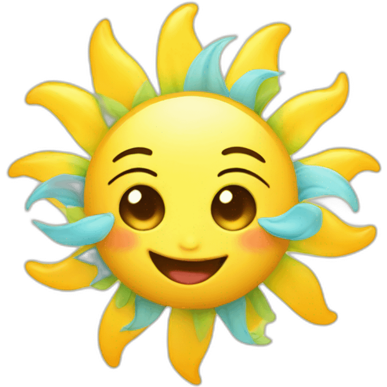 Happy-baby-sun emoji