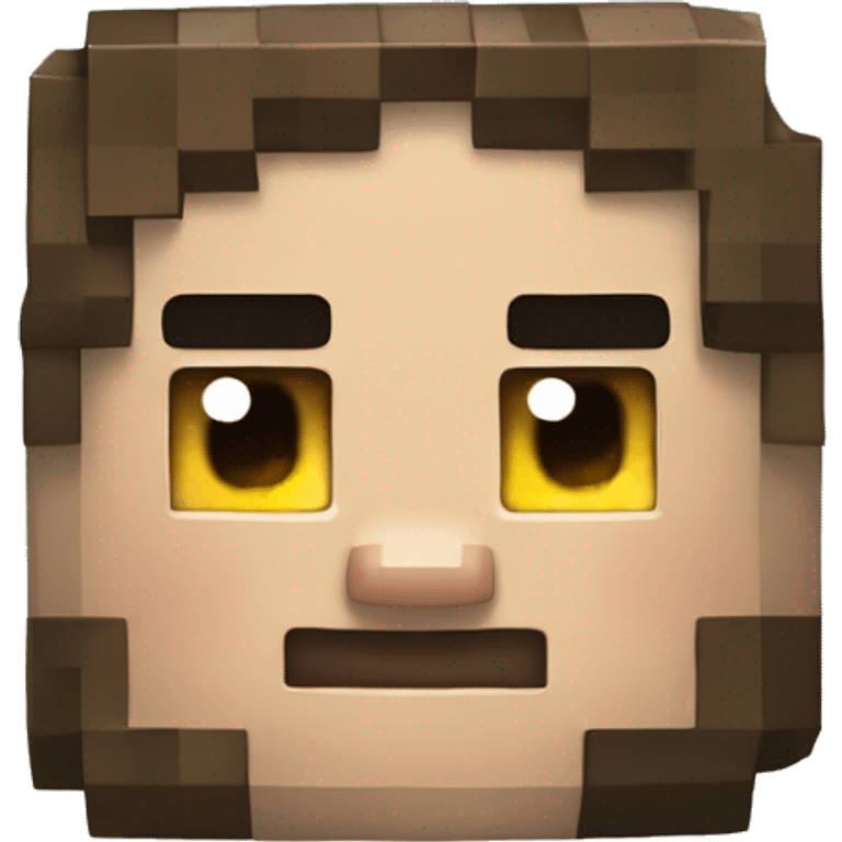 steve de minecraft qui mine du diamant emoji