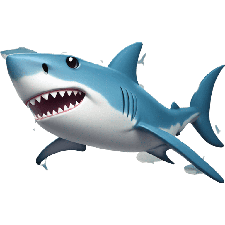 Shark wearing bikini emoji