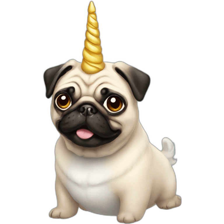 pug unicorn emoji