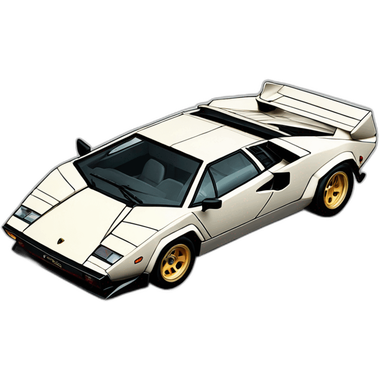 Lamborghini countach emoji