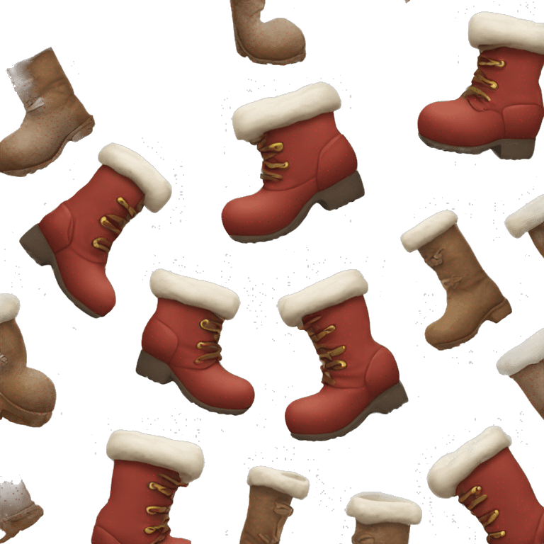 Christmas boots emoji