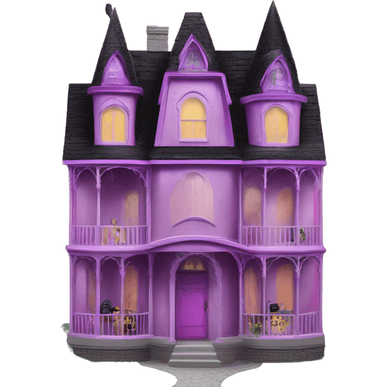 Barbie’s and Batman 6 story tall haunted dream house emoji