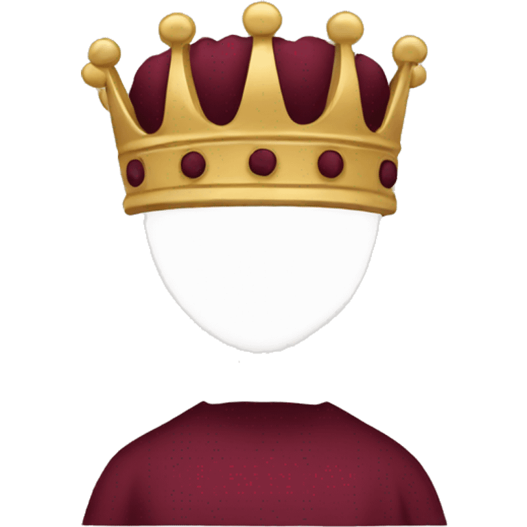 burgundy crown  emoji