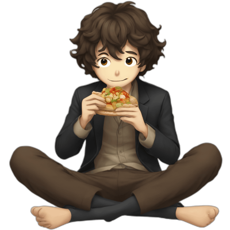 Dazai eating feet emoji