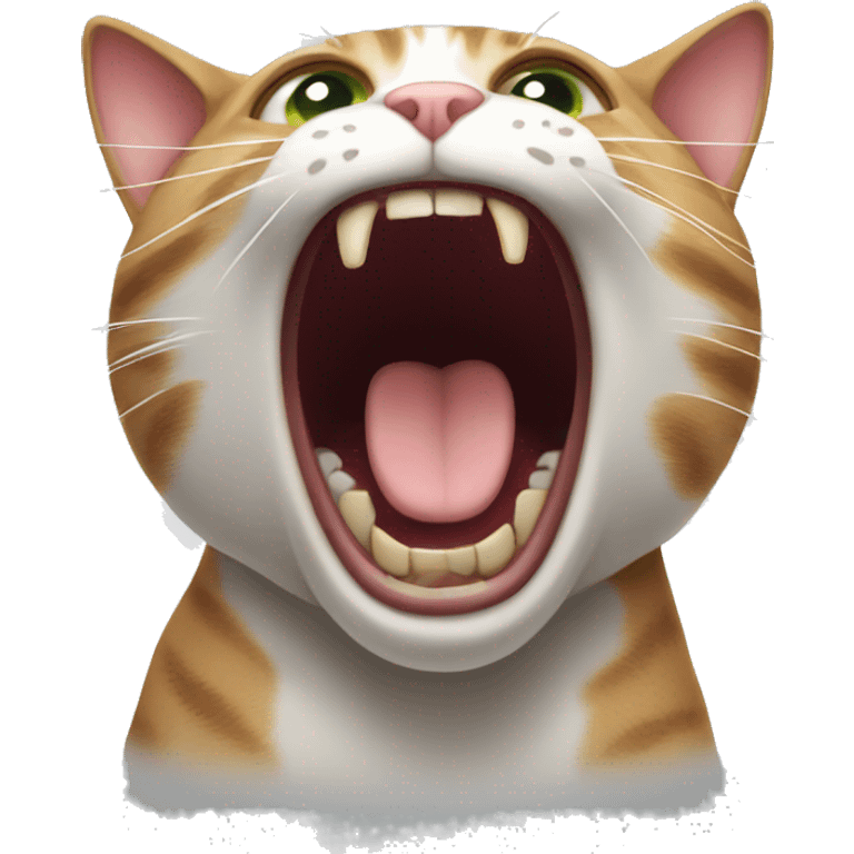 cat screaming emoji