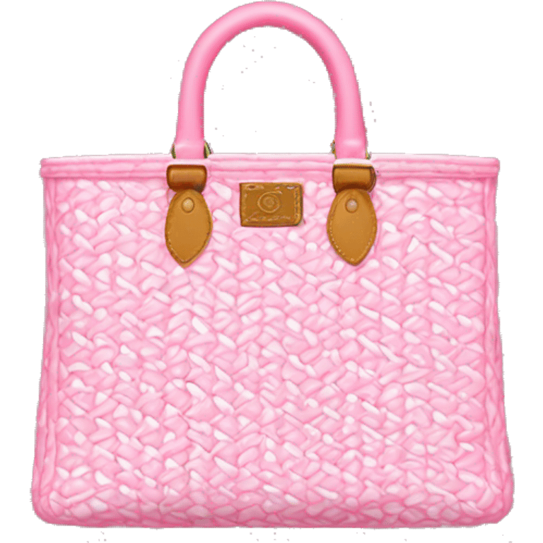 pink and white goyard bag emoji