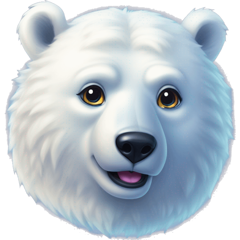 lisa frank polar bear full emoji