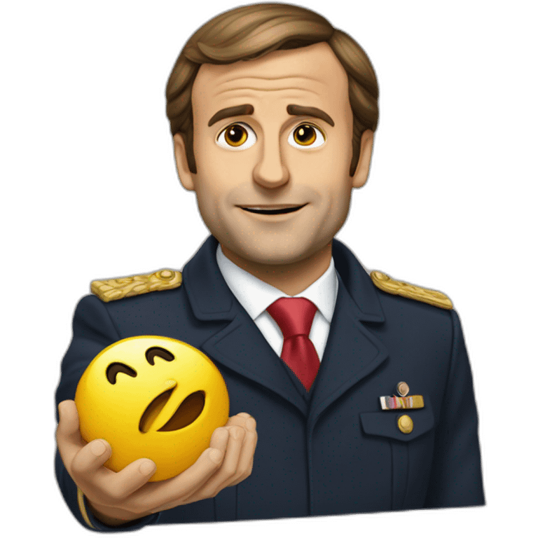 Macron qui tombe emoji