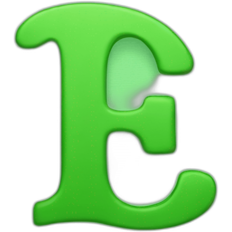 M LETTER green emoji