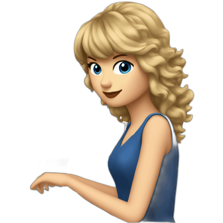 Taylor swift on a computer emoji