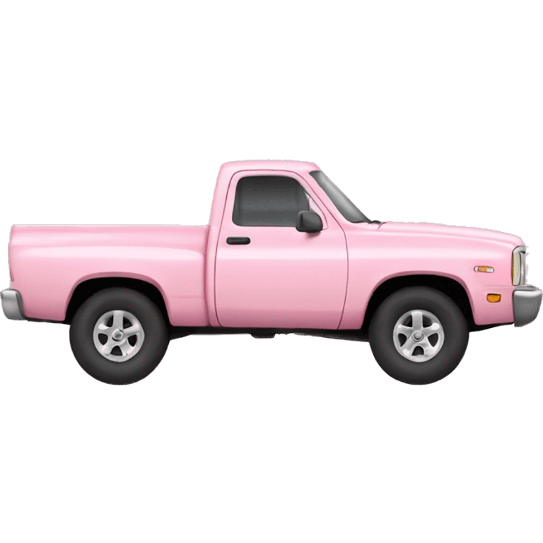 light pink pickup truck emoji