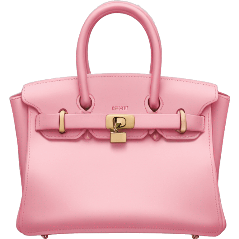 Baby pink birkin bag emoji