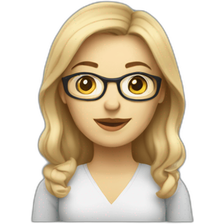 white female data science engineer in a tech startup emoji