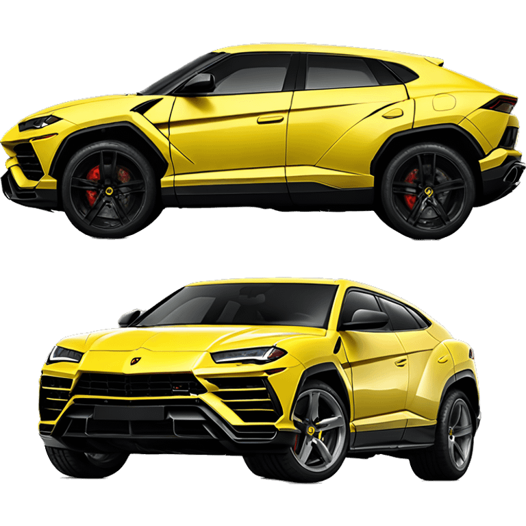 Yellow Lamborghini urus  emoji