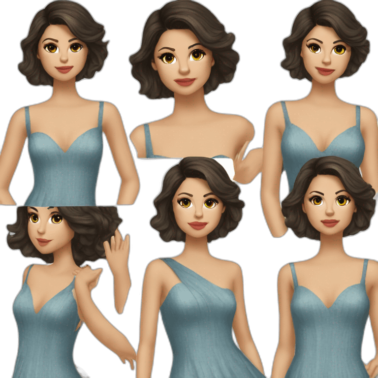 Selena Gomez dresses emoji