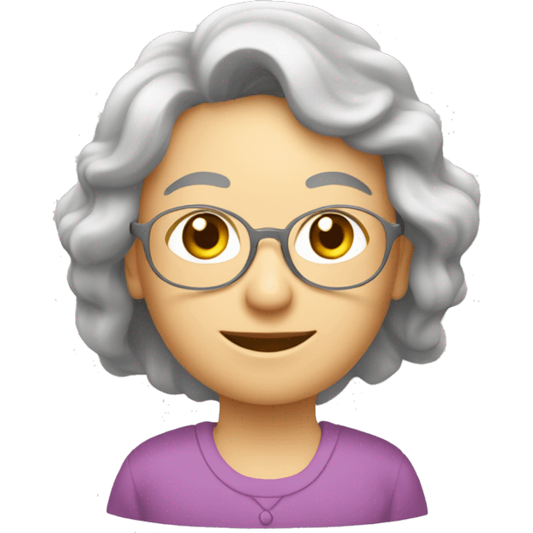 Un spi nain dans les bras d’une Mamie emoji