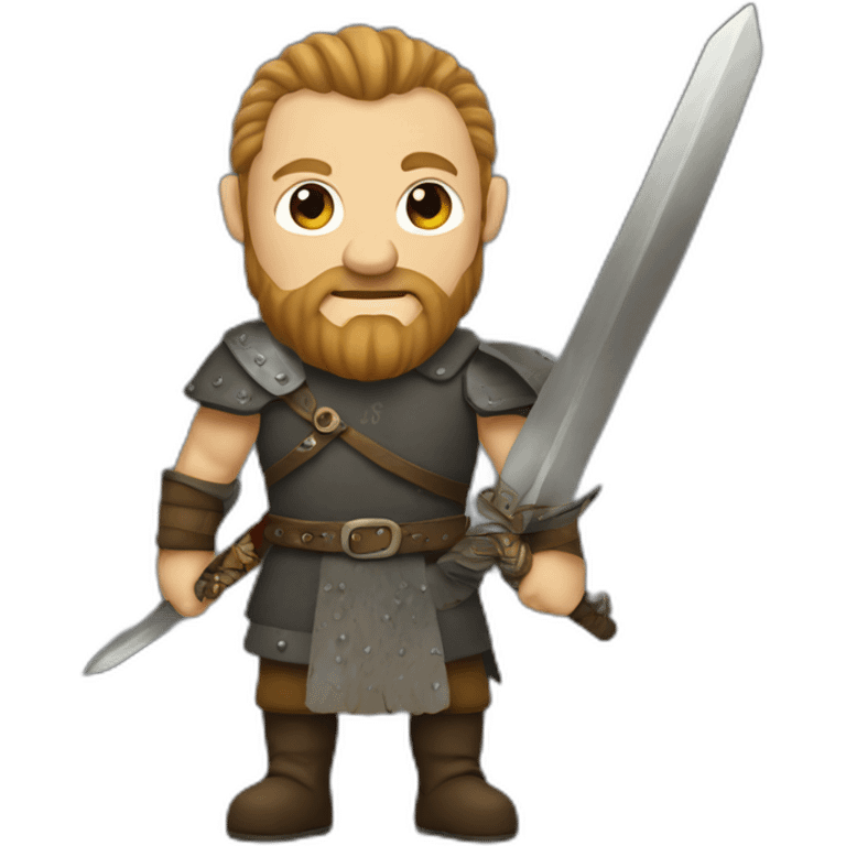 Ragnar lothbrock with a sword emoji