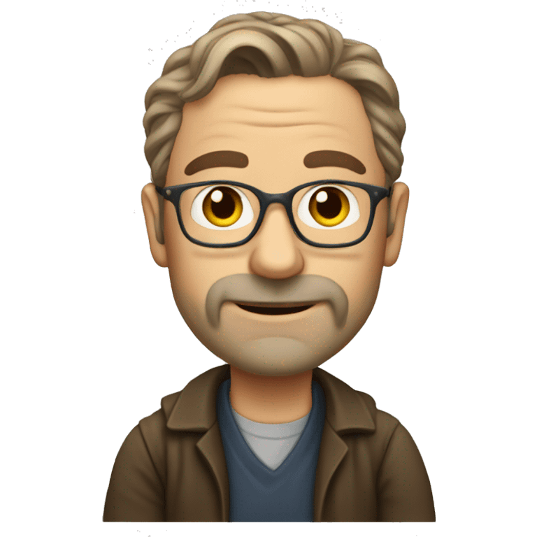 European 40 years old writer emoji