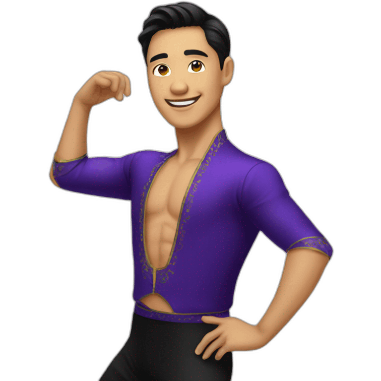 asian ballroom latin male dancer emoji