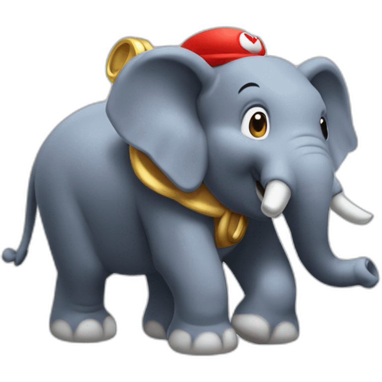 Mario éléphant emoji