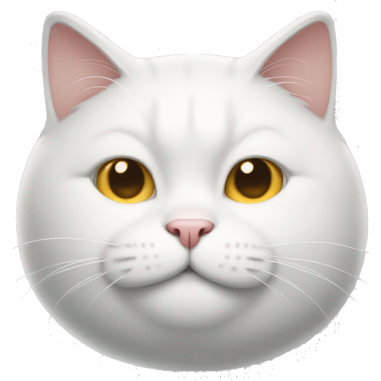 white fat cat emoji