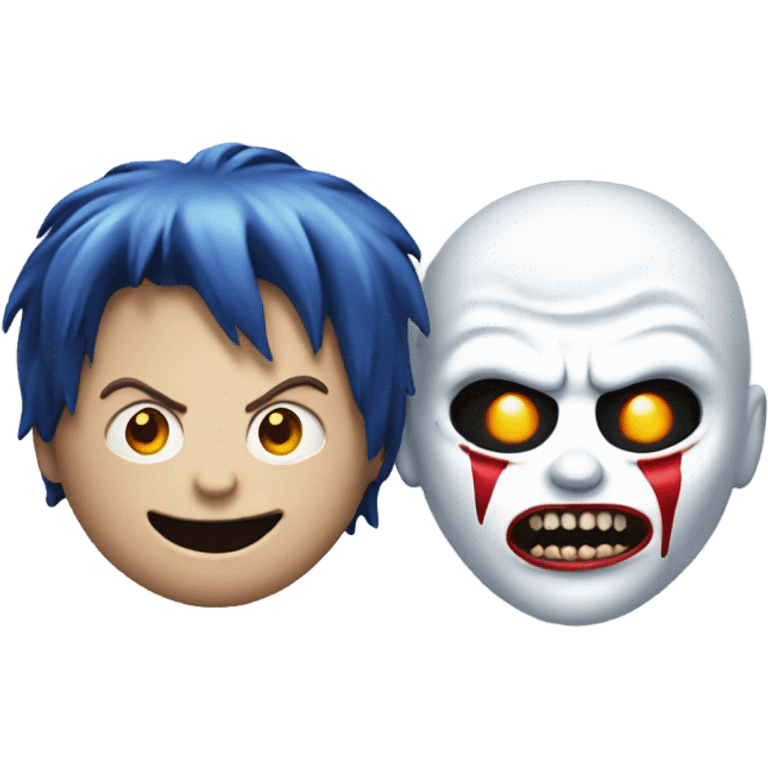 ghost face and chucky emoji