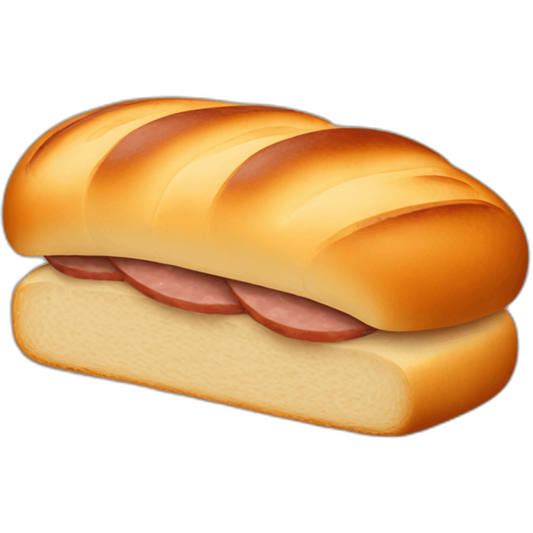 bread with sausage emoji