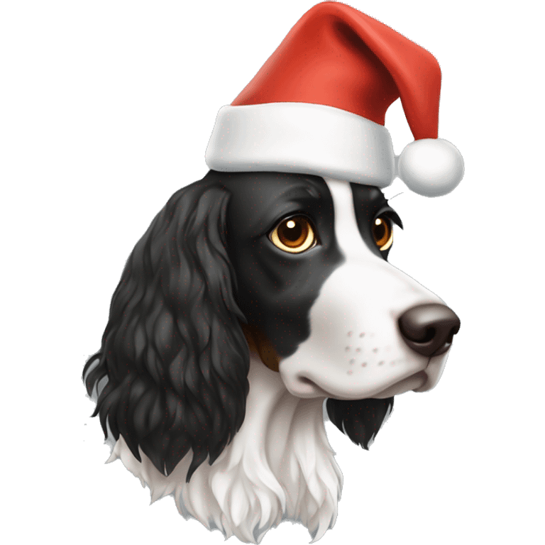 Tri color springer santa hat emoji