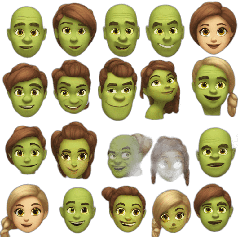 Ariana Grande Shrek emoji