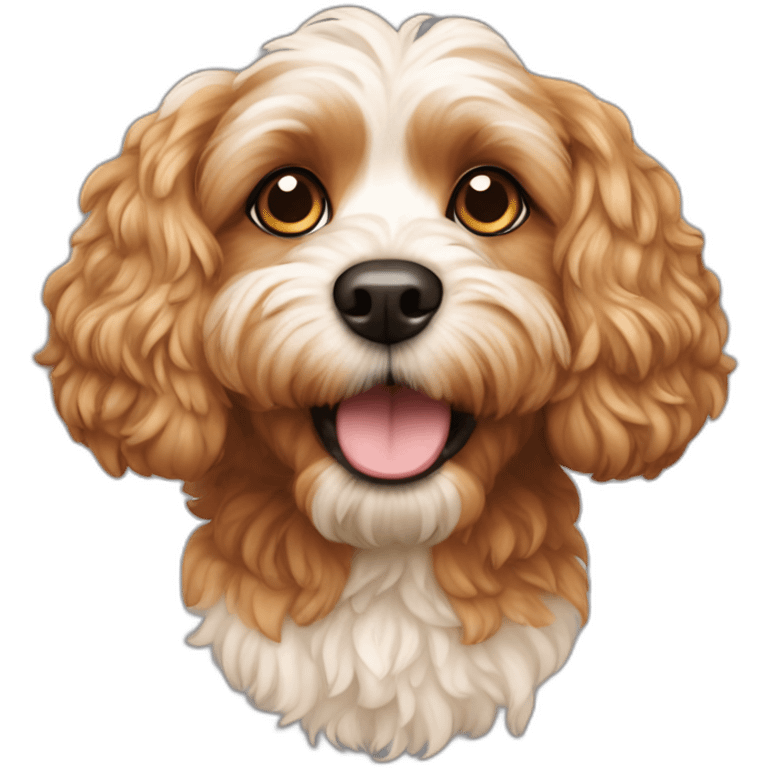 Cavapoo dog emoji