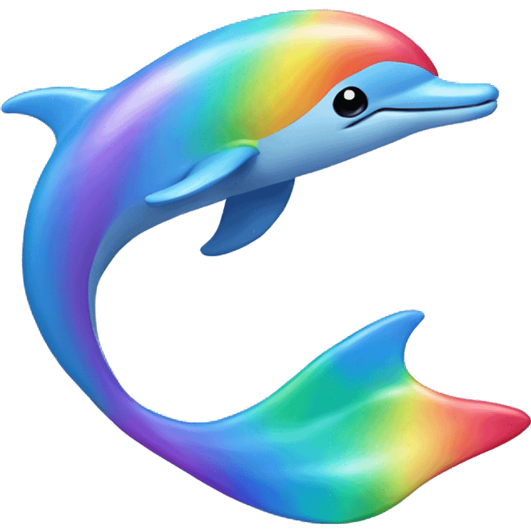 rainbow dolphin emoji