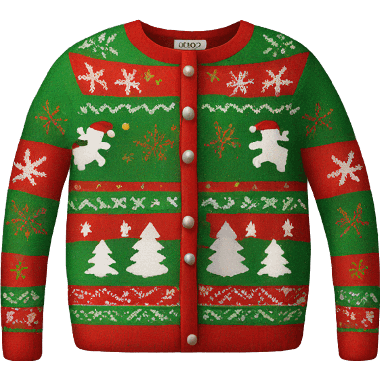 ugly christmas sweater emoji