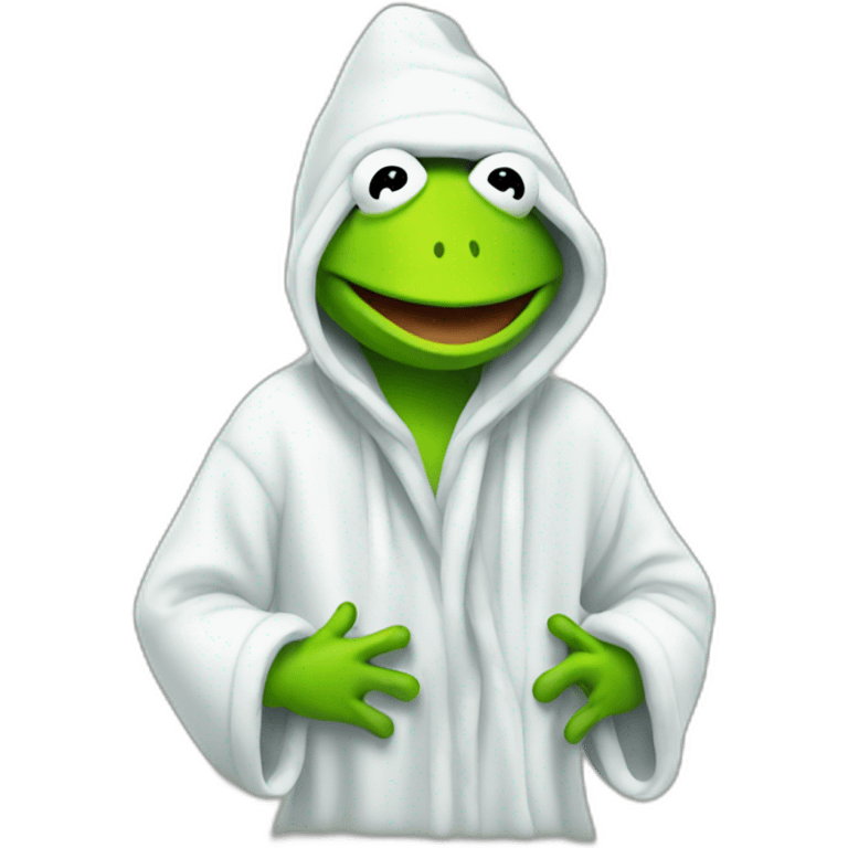 Kermit after shower emoji