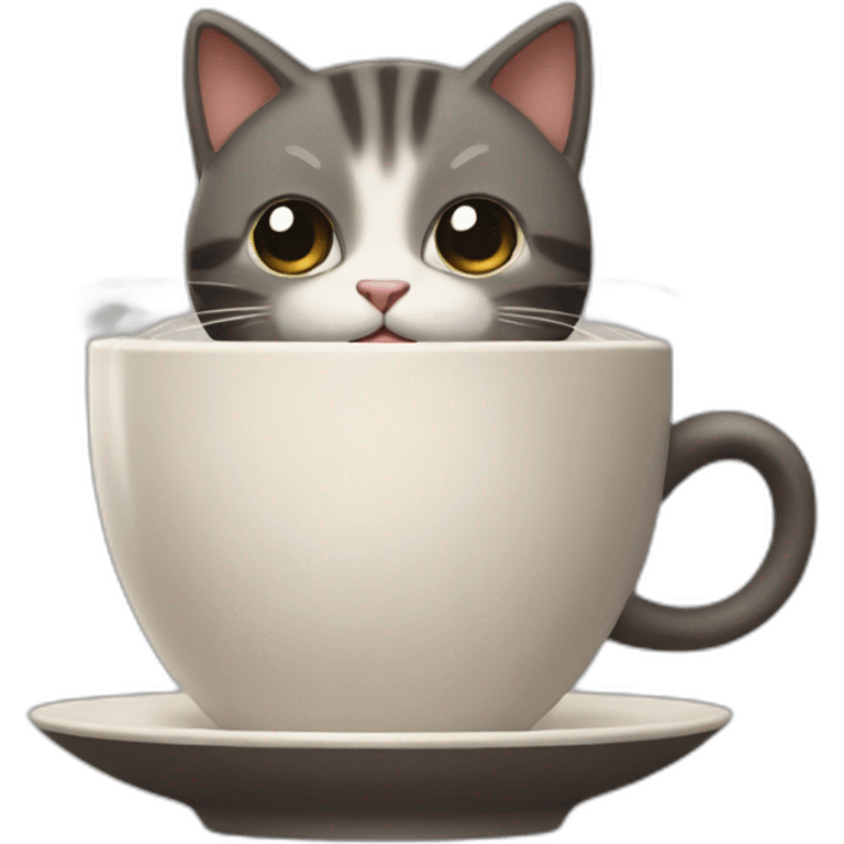 a cat making coffee emoji