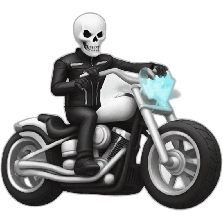 ghost rider white emoji