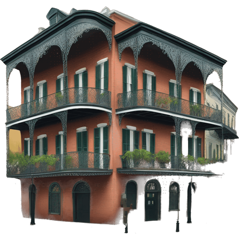 Realistic new orleans French quarter emoji