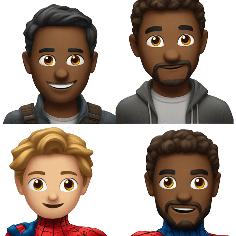 Le meme des 2 Spiderman identiques qui se pointent du doigt emoji