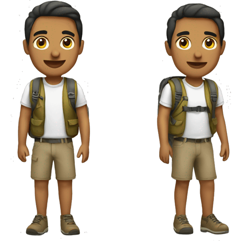 Hispanic backpacking  emoji