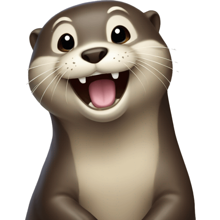 Happy otter emoji