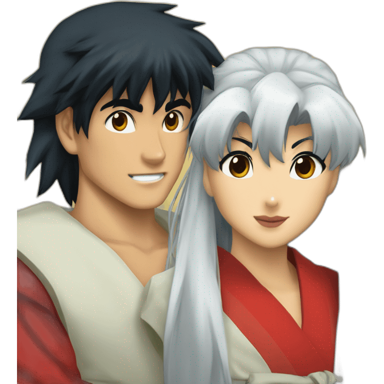 Inuyasha and Kagome emoji