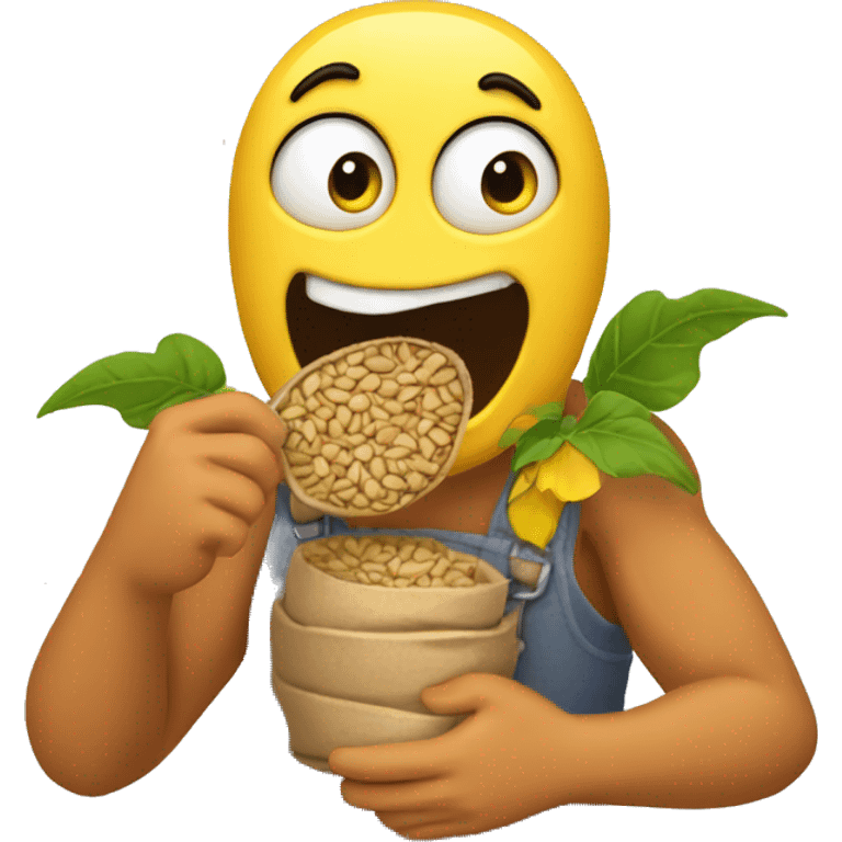 Quagmire eating sunflower seeds emoji