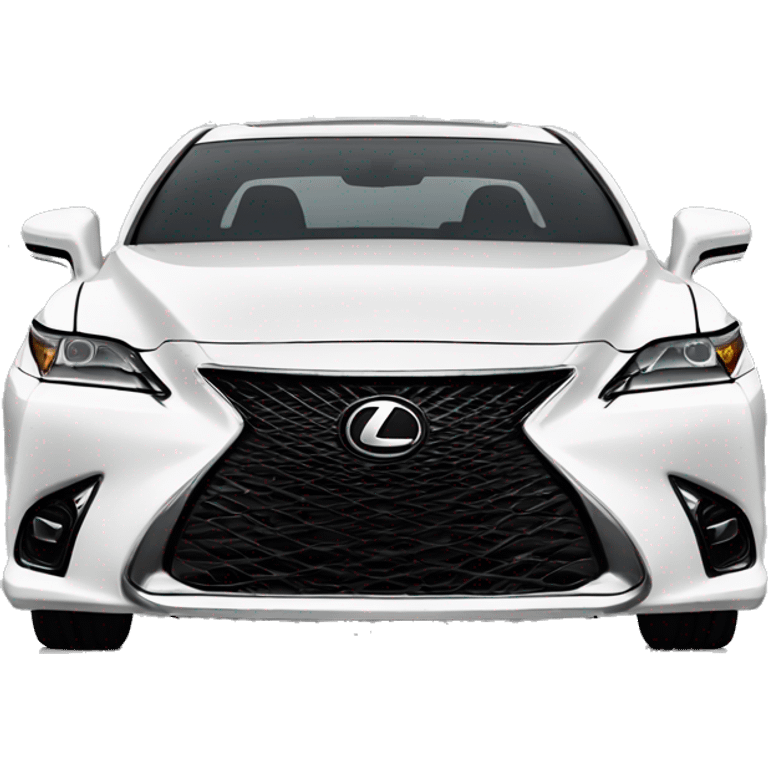 2024 White Lexus ES F-Sport emoji